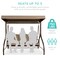 Best Choice Products 3-Seat Outdoor Converting Canopy Swing Glider Patio Hammock w/ Removable Cushions